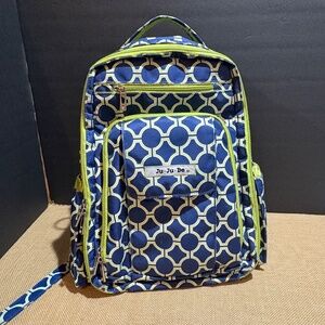 Ju Ju Be (Be Right Back) Backpack Diaper Bag Baby CLEAN 15 X 14 X 5 NO PAD
